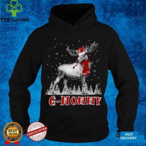 G Mommy Moose Wear Santa Hat Matching Christmas Costume Long Sleeve T Shirt