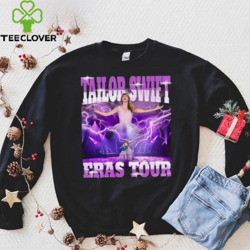Noir Unisexe Taylor Swift Style Rétro 9   Concert ERAS Tour T shirt
