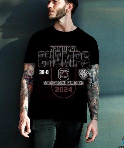 GARNET 2024 WOMEN'S BASKETBALL NATIONAL CHAMPS 38 0 TEE shirt