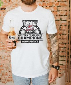 2023 Whl Western Conference Champions Winnipeg Ice shirt