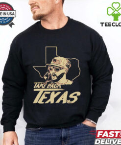 GJ Kinne Take Back Texas Shirt featuring a bold design celebrating GJ Kinne and his mission to bring success back to Texas, perfect for fans showing their support for Kinne and the team in a powerful and spirited way.