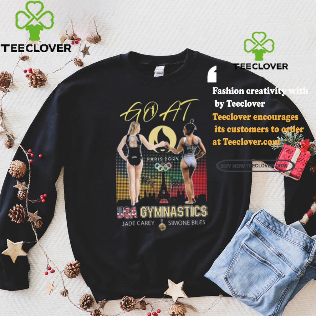 GOAT Paris 2024 USA Gymnastics Jade Carey and Simone Biles Signatures shirt GOAT Paris 2024 USA Gymnastics Jade Carey and Simone Biles Signatures shirt