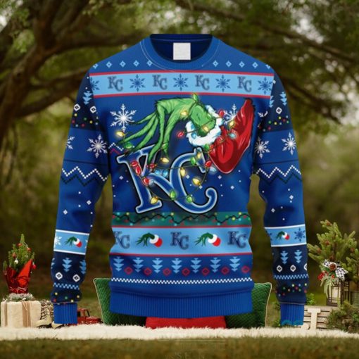 MLB Kansas City Royals Grinch Christmas Ugly 3D Sweater For Men And Women Gift Ugly Christmas