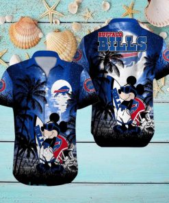 Buffalo Bills NFL Team Logo Baby Yoda Hawaiian Shirt