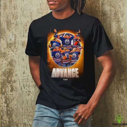 The Edmonton Oilers Advance To The Second Round 2024 Stanley Cup Playoffs T Shirt