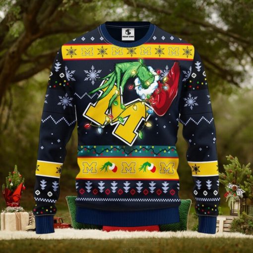 Michigan Wolverines Grinch Christmas Ugly Sweater