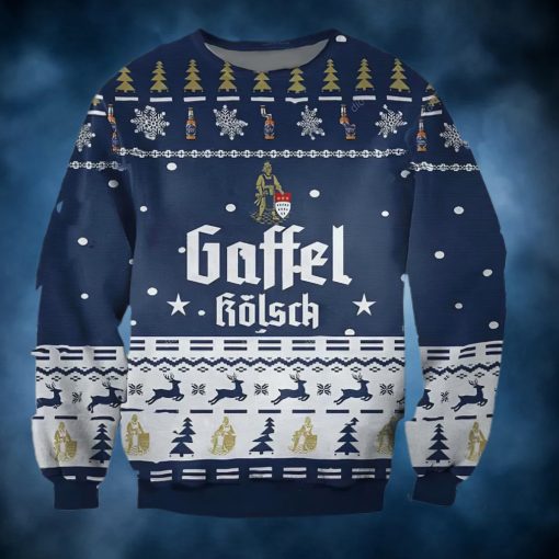 Gaffel Kolsch Beer Ugly Christmas Sweater, Faux Wool Sweater, Gifts For Beer Lovers, International Beer Day, Best Christmas Gifts For 2022 – Prinvity