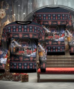 Gainesville, Georgia, Hall County Fire Services Aop Ugly Sweater Family Gift