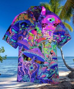 Galaxy Hippies Mushroom Hawaiian Shirt