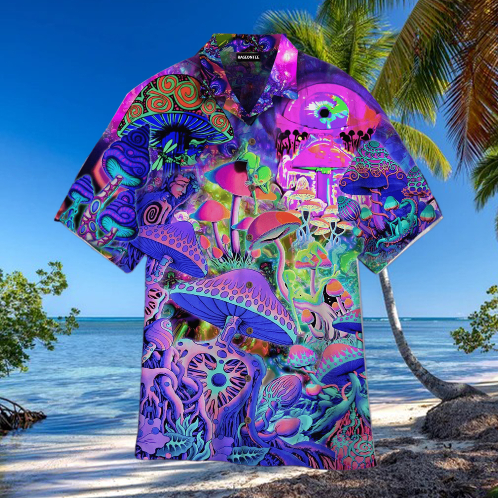 Galaxy Hippies Mushroom Hawaiian Shirt Galaxy Hippies Mushroom Hawaiian Shirt