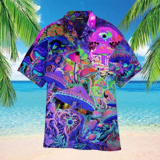Galaxy Hippies Mushroom Hawaiian Shirt