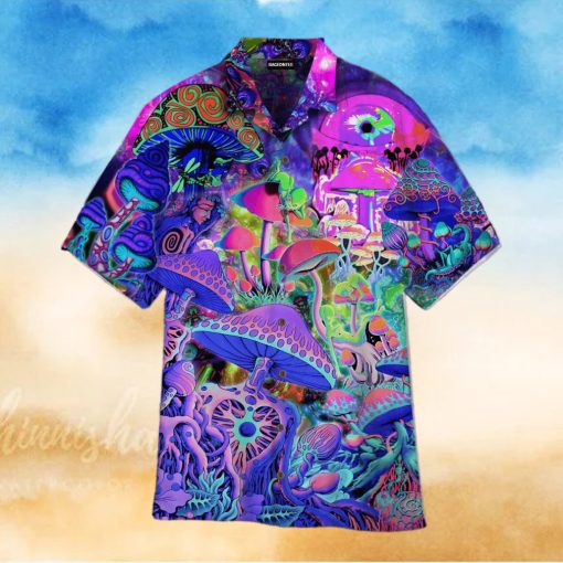 Galaxy Hippies Mushroom Hawaiian Shirt