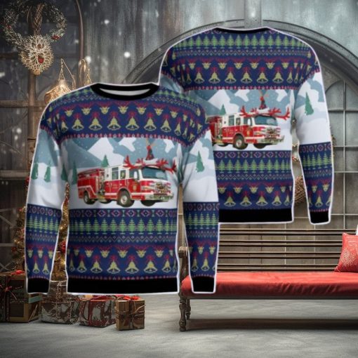 Gamber & Community Fire Company AOP Ugly Sweater Gift For Christmas