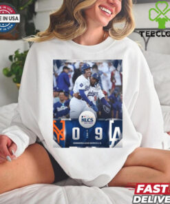 Game 1 Los Angeles Dodge 9 0 New York Mets MLB 2024 NLCS Final Score t hoodie, sweater, longsleeve, shirt v-neck, t-shirt