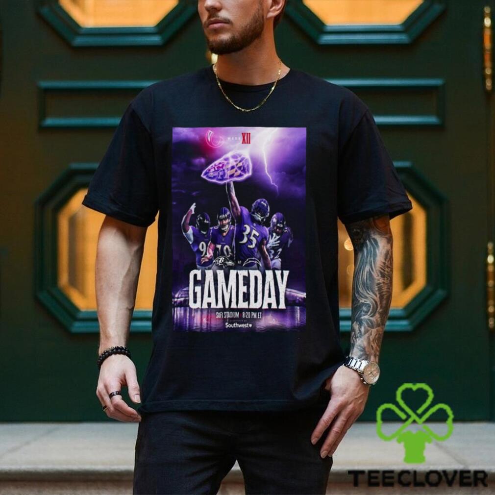 Game Day 2023 Baltimore Ravens Vs. Los Angeles Chargers Poster Shirt Game Day 2023 Baltimore Ravens Vs. Los Angeles Chargers Poster Shirt