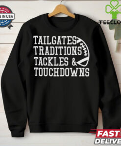 Game Day Alert Tailgates Traditions Tackles and Touchdowns 2024 t shirt