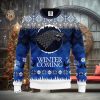 Santa Goes Down Christmas Ugly Sweater Mens