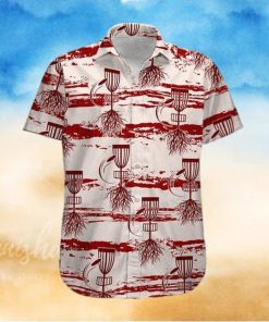 Game Of Throws White Red Disc Golf Pattern Unisex Hawaiian Shirts – Beach Shorts