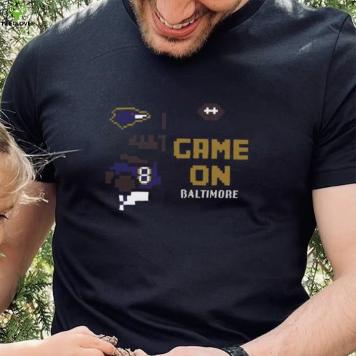 Game On Baltimore Raven Lamar Jackson Pixel Shirt