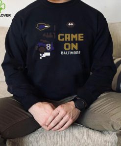 Game On Baltimore Raven Lamar Jackson Pixel Shirt