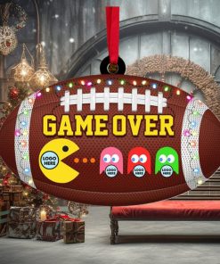 Game Over, Gift For Football Lover, Personalized Acrylic Ornament, Football Game Fan Ornament, Christmas Gift