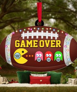 Game Over, Gift For Football Lover, Personalized Acrylic Ornament, Football Game Fan Ornament