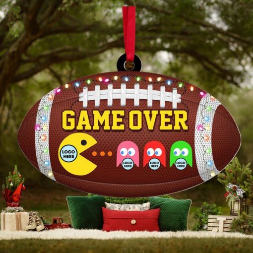 Game Over, Gift For Football Lover, Personalized Acrylic Ornament, Football Game Fan Ornament