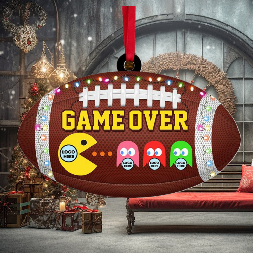 Game Over, Gift For Football Lover, Personalized Acrylic Ornament, Football Game Fan Ornament Game Over, Gift For Football Lover, Personalized Acrylic Ornament, Football Game Fan Ornament