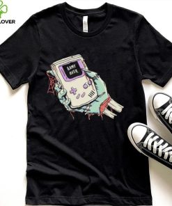 Game Over a severed zombie hand holding a Game Boy hoodie, sweater, longsleeve, shirt v-neck, t-shirt