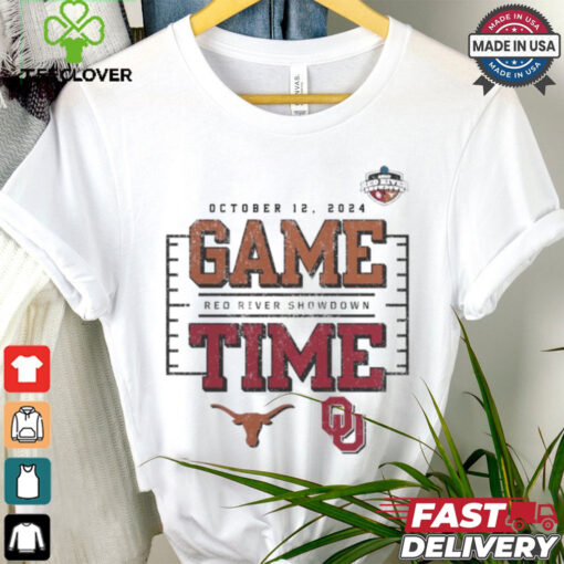 Game Time Texas Longhorns vs. Oklahoma Sooners 2024 Red River Showdown T Shirt