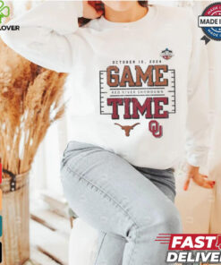 Game Time Texas Longhorns vs. Oklahoma Sooners 2024 Red River Showdown T Shirt