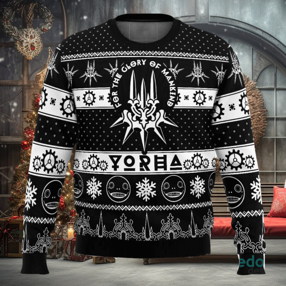 Game of Yorha Nier Automata 3D Ugly Christmas Sweater Christmas Gift Ideas Party Gift