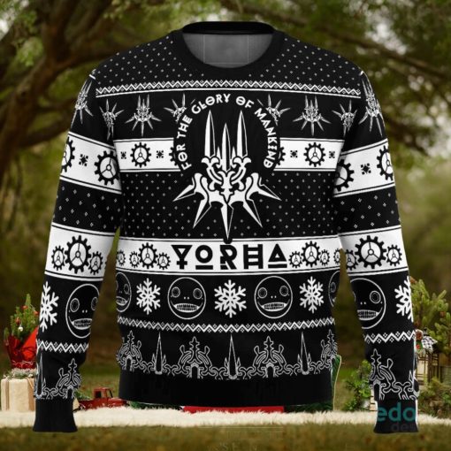 Game of Yorha Nier Automata 3D Ugly Christmas Sweater Christmas Gift Ideas Party Gift