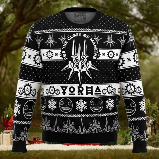 Game of Yorha Nier Automata Ugly Christmas Sweater