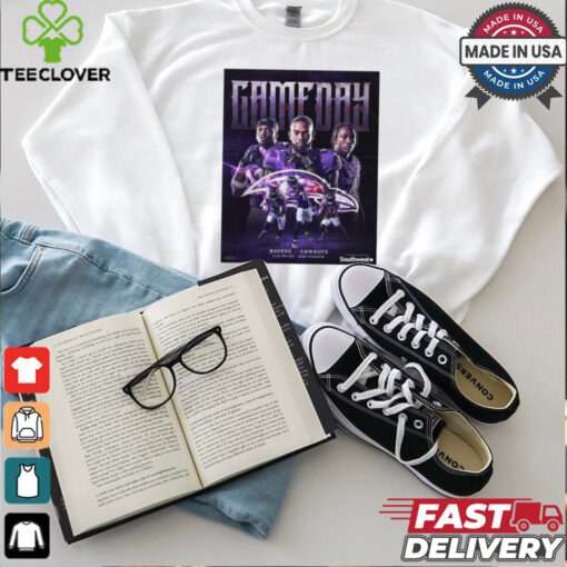 Gameday Baltimore Ravens At Dallas Cowboys Poster t shirt