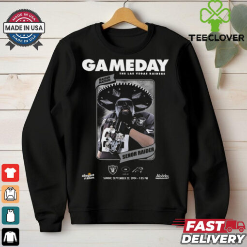 Gameday NFL The Las Vegas Raiders vs Carolina Panthers Senor Raider Sept 22 2024 t shirt