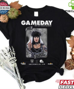 Gameday NFL The Las Vegas Raiders vs Cleveland Browns Our Lady Of Raider Nation Sept 29 2024 t shirt 2 Gameday NFL The Las Vegas Raiders vs Cleveland Browns Our Lady Of Raider Nation Sept 29 2024 t shirt