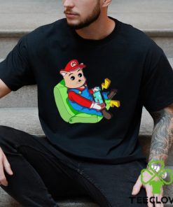 Gamer Cat And Dog T Shirt Lover Gaming Classic Sweatshirt