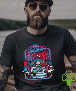 Gamer Mario 80’s gamer room retro shirt