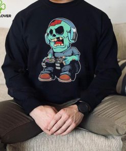 Gamer zombie lazy halloween costume cool videogame gaming shirt