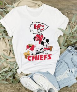 Gangster Mickey Mouse NFL Kansas City Chiefs football players logo shirt