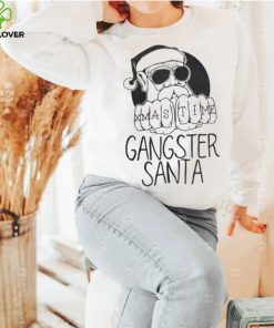Gangster Santa Christmas T Shirt