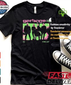 Garbage Pink And Green Photo Tour 2024 T shirt 1 Garbage Pink And Green Photo Tour 2024 T shirt