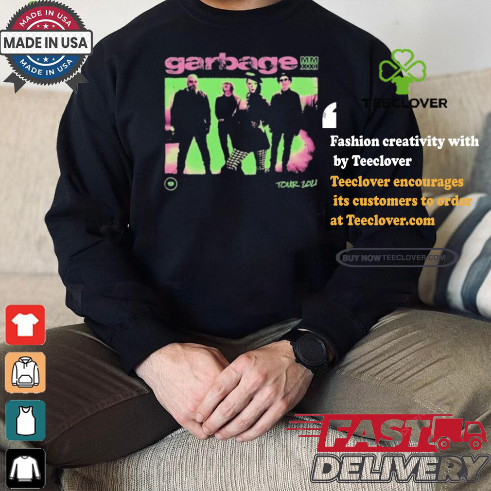 Garbage Pink And Green Photo Tour 2024 T shirt Garbage Pink And Green Photo Tour 2024 T shirt