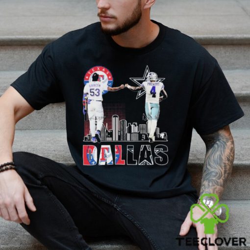 Garcia And Prescott Dallas Sports Skyline Shirt