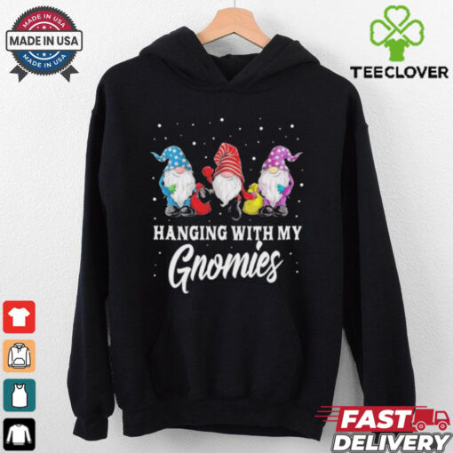 Garden Gnome Christmas Gifts Hanging With My Gnomies Shirt