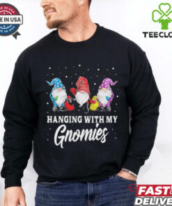 Garden Gnome Christmas Gifts Hanging With My Gnomies Shirt
