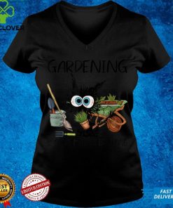 Gardening Because Murder Is Wrong Funny Cat Lover T Shirt