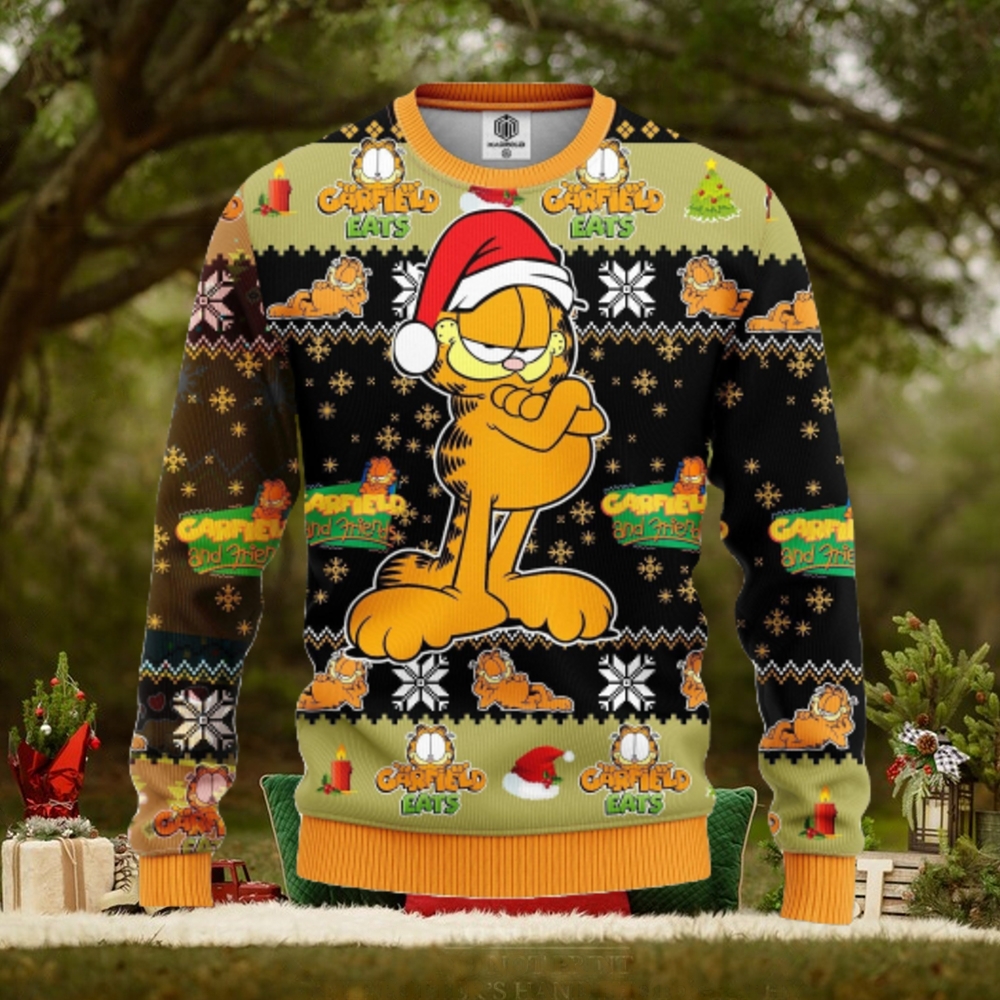 Garfield 3D Ugly Christmas Sweater For Men Women Garfield 3D Ugly Christmas Sweater For Men Women