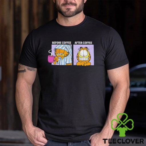 Garfield Before Coffee and After Coffee hoodie, sweater, longsleeve, shirt v-neck, t-shirt